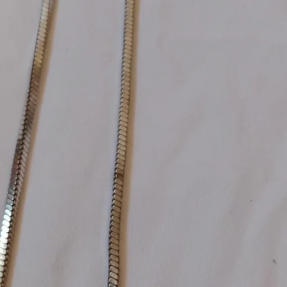 Brighton Blue Stone Scroll Pendant Necklace Silver Tone Snake Chain Elegant - Picture 11 of 12